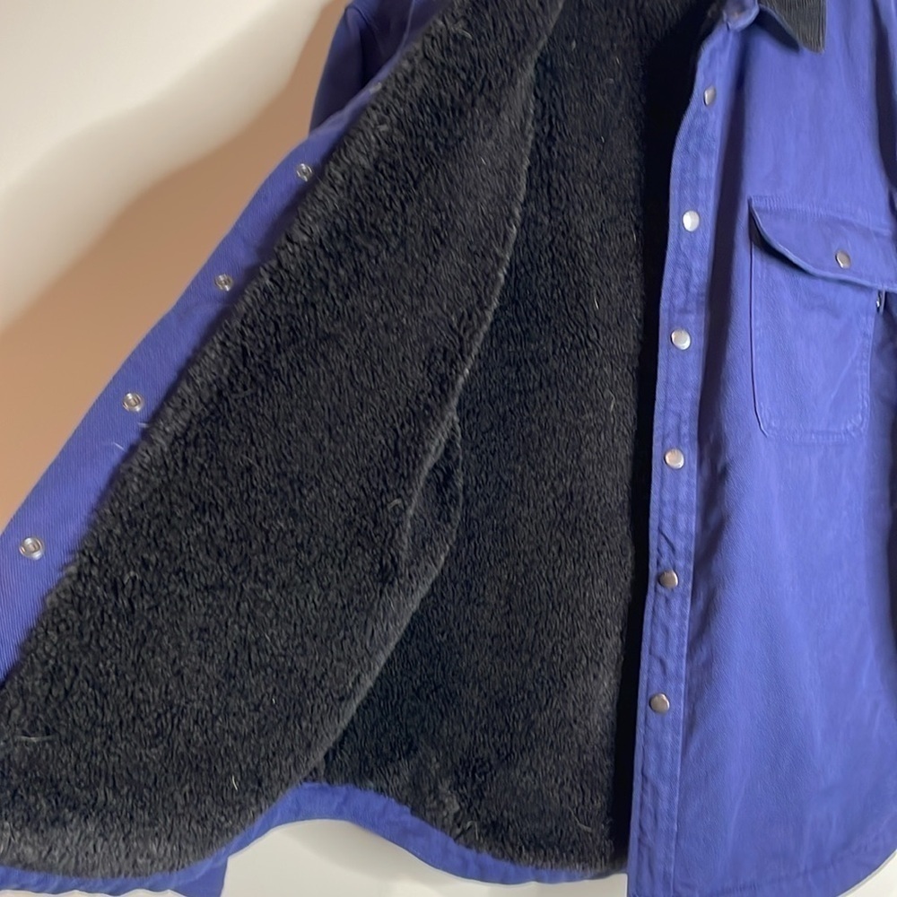 TNA | Women’s Blue Turner Shirt Jacket Lined Thick Material Size 2 Medium - Picture 5 of 7